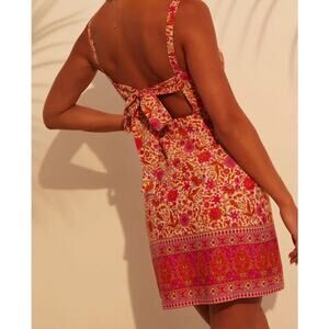 Vici Amayan Baby Doll Mini Dress Womens Size Xsmall orange pink